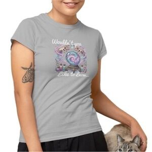 The Blind Medium | Heather Grey Graphic T Pastel Magic Crystal Ball Gypsy Vibes